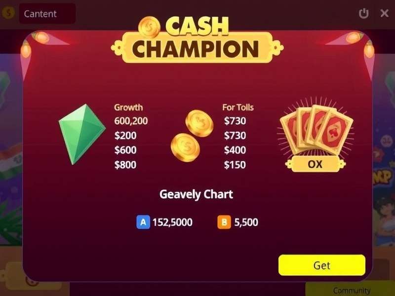 Cash Champion India Game Interface